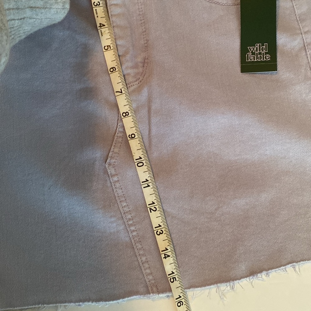 WILD FABLE Mini Fray Hem Jean Skirt - Size 8 NWT - Picture 6 of 10